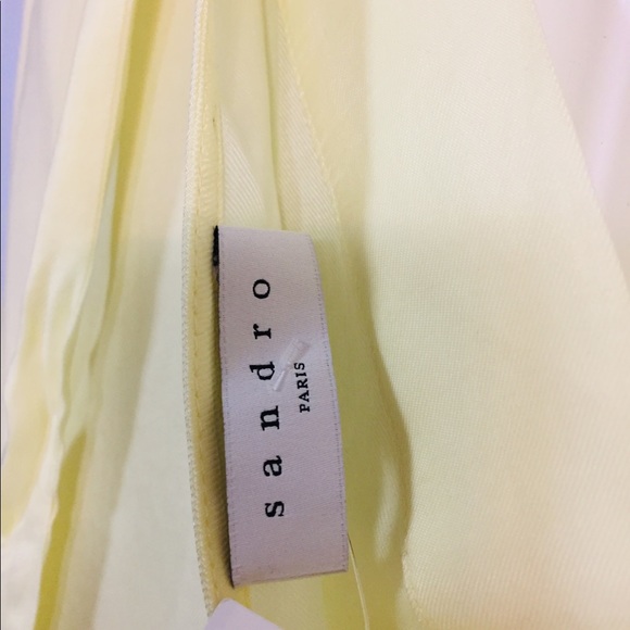Sandro Paris yellow blouse NWT - Picture 4 of 6